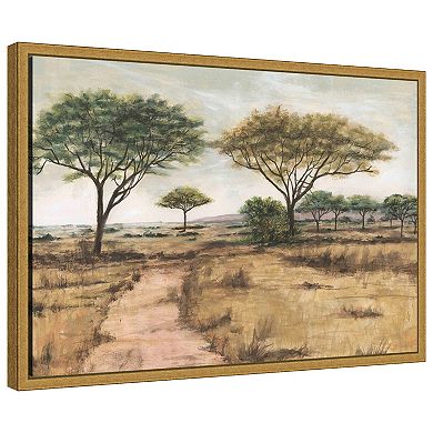 Amanti Art Savanna Plain I by Michael Willett Framed Canvas Wall Art Print
