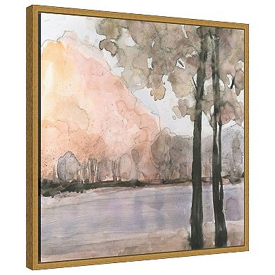Amanti Art View Behind the Trees II by Samuel Dixon Framed Canvas Wall Art Print