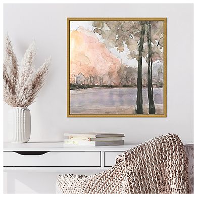 Amanti Art View Behind the Trees II by Samuel Dixon Framed Canvas Wall Art Print