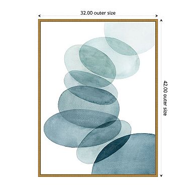 Amanti Art Blue Ascension I by Grace Popp Framed Canvas Wall Art Print