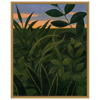 Amanti Art Tropical Dusk II by Grace Popp Framed Canvas Wall Art Print