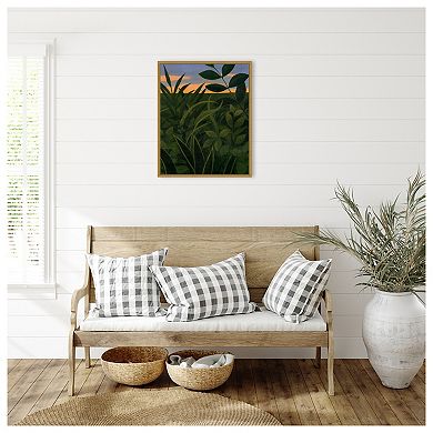 Amanti Art Tropical Dusk II by Grace Popp Framed Canvas Wall Art Print