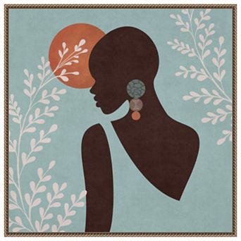 African Woman 2 by Emel Tunaboylu Framed Canvas Wall Art Print