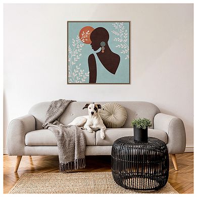 African Woman 2 by Emel Tunaboylu Framed Canvas Wall Art Print