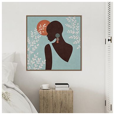 African Woman 2 by Emel Tunaboylu Framed Canvas Wall Art Print