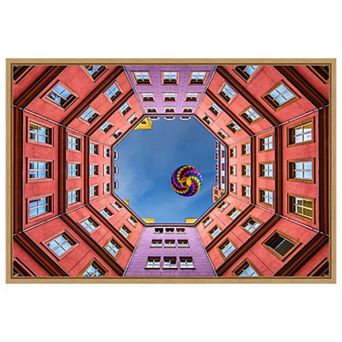 Amanti Art Shapes and Swirls by Anne Farrall Doyle Framed Canvas Wall Art Print