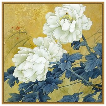 Amanti Art Historical Flora II by Steve Hunziker Framed Canvas Wall Art Print