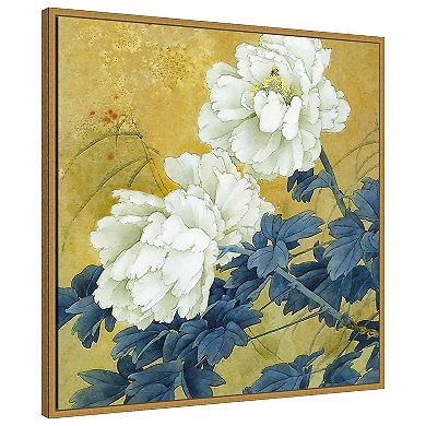 Amanti Art Historical Flora II by Steve Hunziker Framed Canvas Wall Art Print