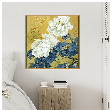 Amanti Art Historical Flora II by Steve Hunziker Framed Canvas Wall Art Print