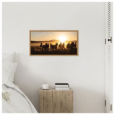 Amanti Art Ranch Horse Jingle by PHBurchett Framed Canvas Wall Art Print