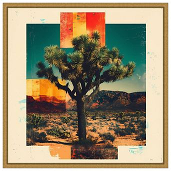 Amanti Art Bold Joshua Tree by Walker Noble Framed Canvas Wall Art Print