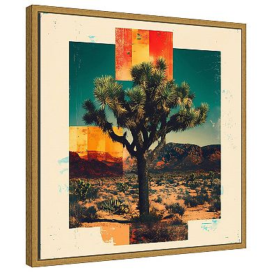 Amanti Art Bold Joshua Tree by Walker Noble Framed Canvas Wall Art Print