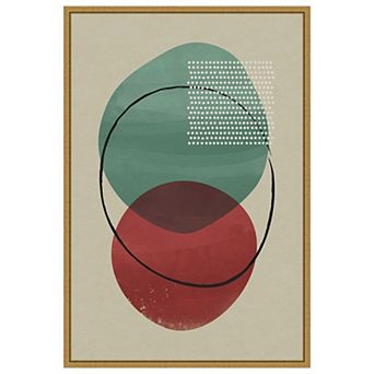 Amanti Art Geometric Hues I by Gary William Framed Canvas Wall Art Print