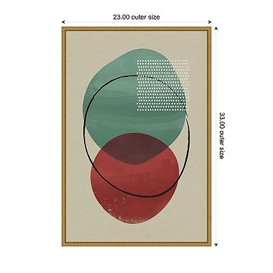 Amanti Art Geometric Hues I by Gary William Framed Canvas Wall Art Print