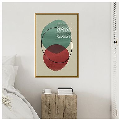 Amanti Art Geometric Hues I by Gary William Framed Canvas Wall Art Print