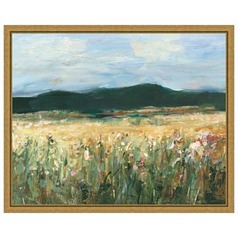 Amanti Art Pastel Wildflower Field II by Ethan Harper Framed Canvas Wall Art Print