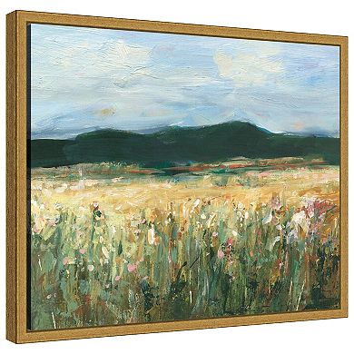 Amanti Art Pastel Wildflower Field II by Ethan Harper Framed Canvas Wall Art Print