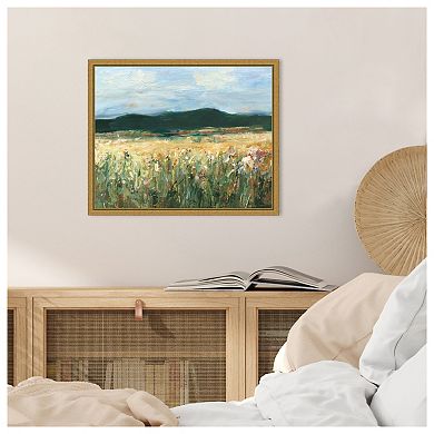 Amanti Art Pastel Wildflower Field II by Ethan Harper Framed Canvas Wall Art Print