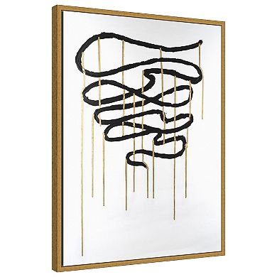 Amanti Art Weeping Ribbon I by Michael Willett Framed Canvas Wall Art Print