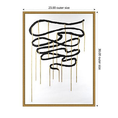 Amanti Art Weeping Ribbon I by Michael Willett Framed Canvas Wall Art Print