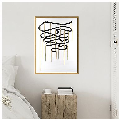 Amanti Art Weeping Ribbon I by Michael Willett Framed Canvas Wall Art Print