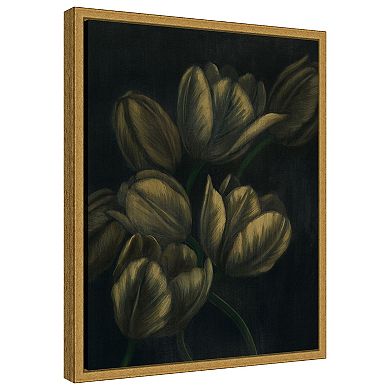 Amanti Art Gilded Tulips I by Grace Popp Framed Canvas Wall Art Print
