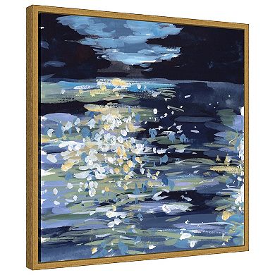 Amanti Art Calming Night I by Melissa W Framed Canvas Wall Art Print
