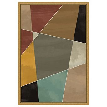 Amanti Art Geometric Jewels I by Gary William Framed Canvas Wall Art Print