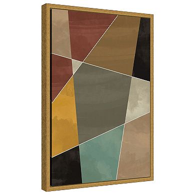 Amanti Art Geometric Jewels I by Gary William Framed Canvas Wall Art Print
