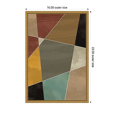 Amanti Art Geometric Jewels I by Gary William Framed Canvas Wall Art Print