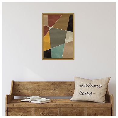 Amanti Art Geometric Jewels I by Gary William Framed Canvas Wall Art Print
