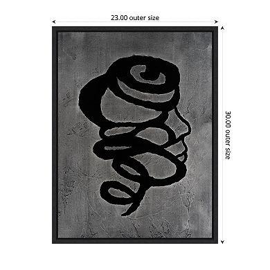 Amanti Art Portrait Coil IV by Vanna Lam Framed Canvas Wall Art Print
