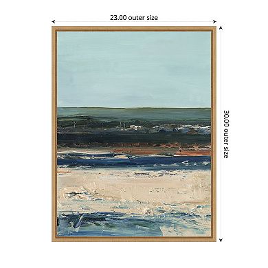 Amanti Art Rich Coastline II by Ethan Harper Framed Canvas Wall Art Print