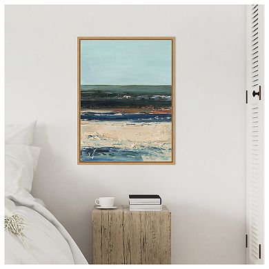 Amanti Art Rich Coastline II by Ethan Harper Framed Canvas Wall Art Print
