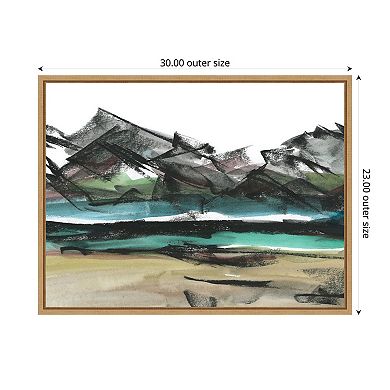Abstract Mountain View IV by Ethan Harper Framed Canvas Wall Art Print