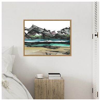 Abstract Mountain View IV by Ethan Harper Framed Canvas Wall Art Print