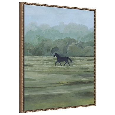 Amanti Art Rider''s Shadow II by Grace Popp Framed Canvas Wall Art Print