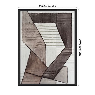 Amanti Art Folding Geo II by Vanna Lam Framed Canvas Wall Art Print
