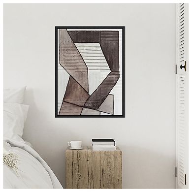 Amanti Art Folding Geo II by Vanna Lam Framed Canvas Wall Art Print