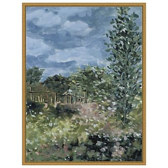 Amanti Art Mosaic Meadow II by Melissa W Framed Canvas Wall Art Print