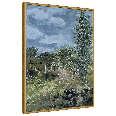 Amanti Art Mosaic Meadow II by Melissa W Framed Canvas Wall Art Print
