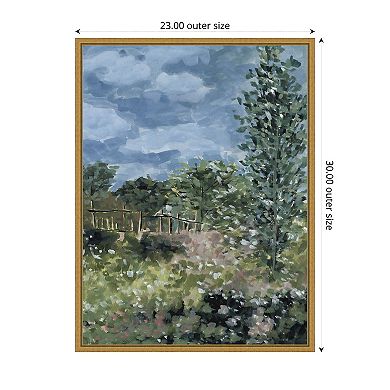 Amanti Art Mosaic Meadow II by Melissa W Framed Canvas Wall Art Print