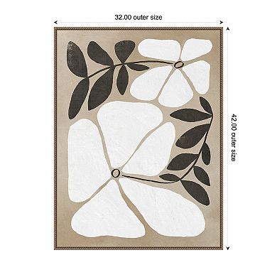 Amanti Art Melty Blooms II by Victoria Barnes Framed Canvas Wall Art Print
