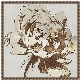 Amanti Art Golden Flower I by Asia Jensen Framed Canvas Wall Art Print