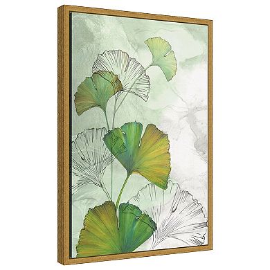 Amanti Art Ginkgo II by Eva Watts Framed Canvas Wall Art Print