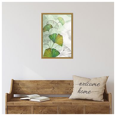 Amanti Art Ginkgo II by Eva Watts Framed Canvas Wall Art Print