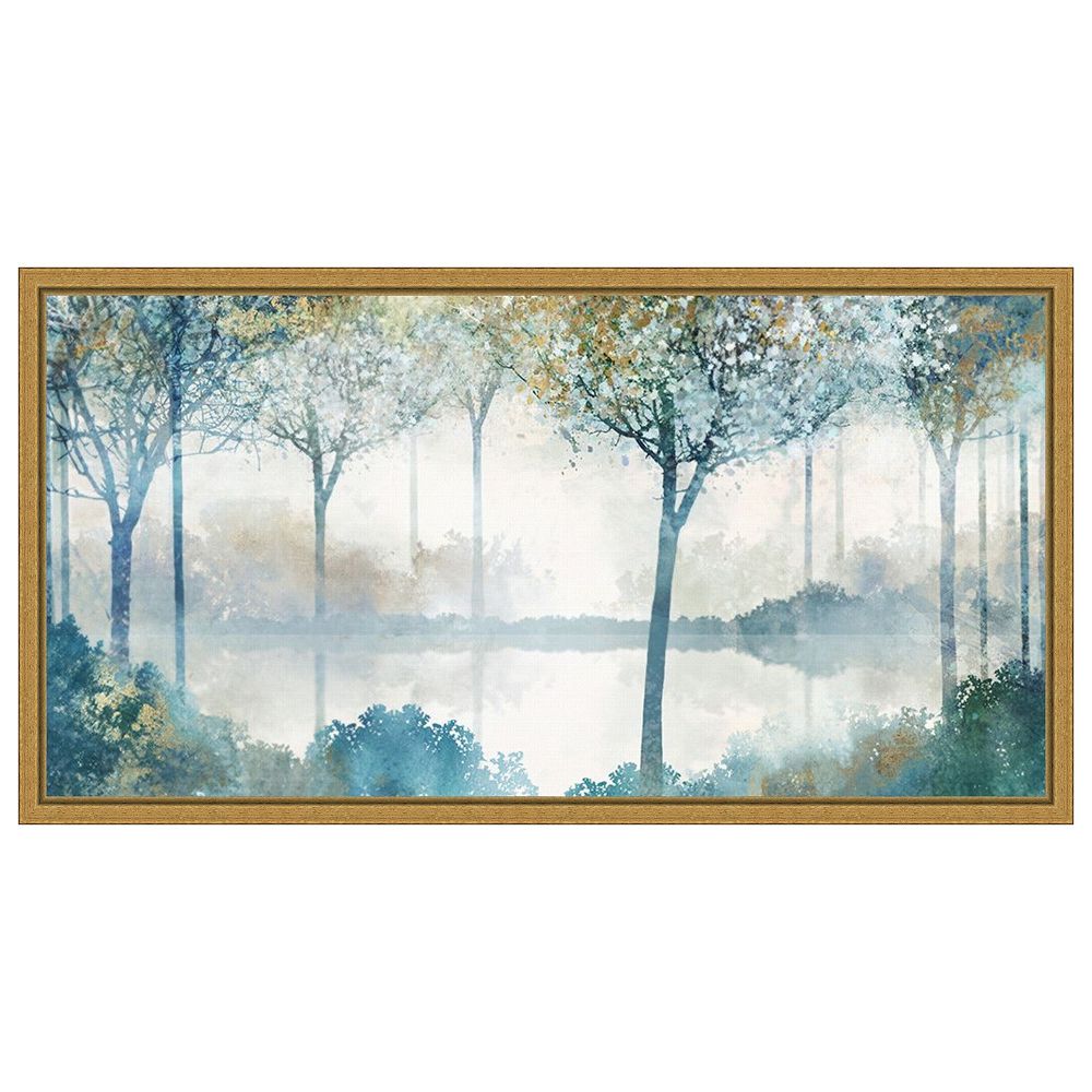 Amanti Art Blue Forest Lookout II by Ken Roko Framed Canvas Wall Art Print
