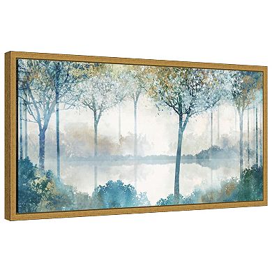 Amanti Art Blue Forest Lookout II by Ken Roko Framed Canvas Wall Art Print