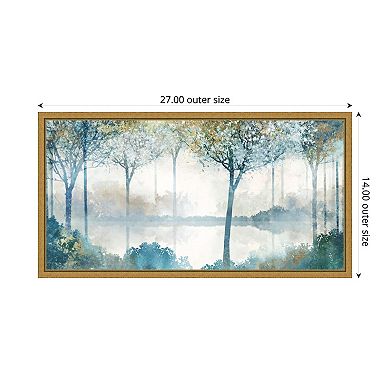 Amanti Art Blue Forest Lookout II by Ken Roko Framed Canvas Wall Art Print