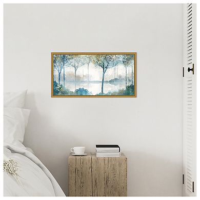 Amanti Art Blue Forest Lookout II by Ken Roko Framed Canvas Wall Art Print